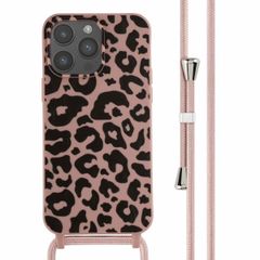 imoshion Silikonhülle design mit Band für das iPhone 14 Pro Max - Animal Pink