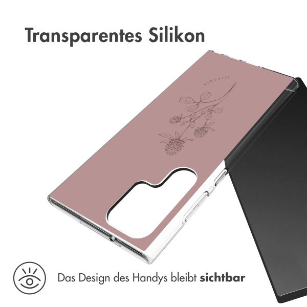 imoshion Design Hülle Samsung Galaxy S23 Ultra - Floral Pink