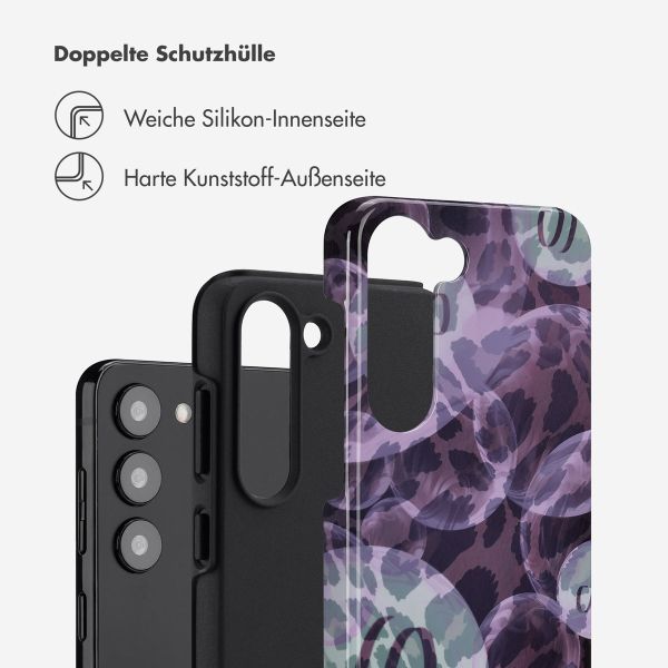 Selencia Vivid Back Cover Samsung Galaxy S23 - Leo Bubble Green