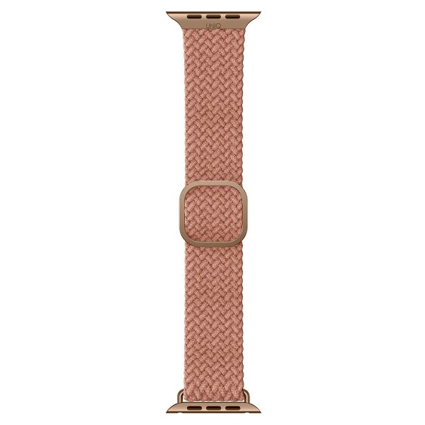 Uniq Aspen Geflochtenes Armband für die Apple Watch Series 1 bis 9 / SE (38/40/41 mm) | Series 10 (42 mm) - Grapefruit Pink