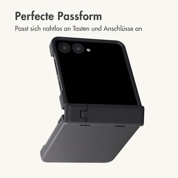 imoshion Color Backcover mit Ständer Samsung Galaxy Z Flip 8 - Schwarz