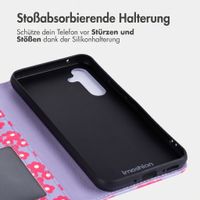 imoshion Design Klapphülle Samsung Galaxy A54 (5G) - Dusty Rose Blossoms