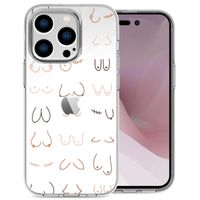 imoshion Design Hülle für das iPhone 14 Pro - Boobs all over - Transparent