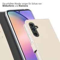 Selencia Echtleder Klapphülle für das Samsung Galaxy A54 - Greige