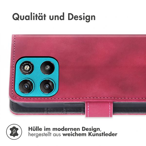 imoshion Klapphülle mit Kordel Motorola Moto G77 - Rot