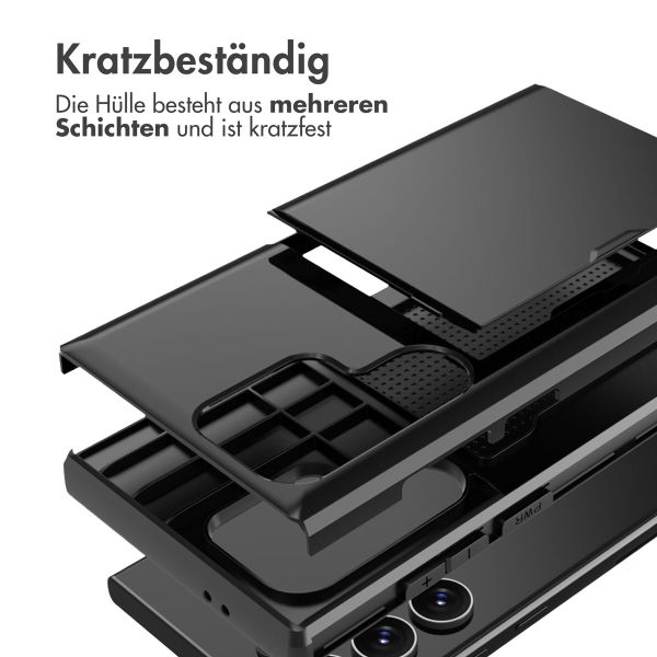 imoshion Backcover mit Kartenfach Samsung Galaxy S24 Ultra - Schwarz