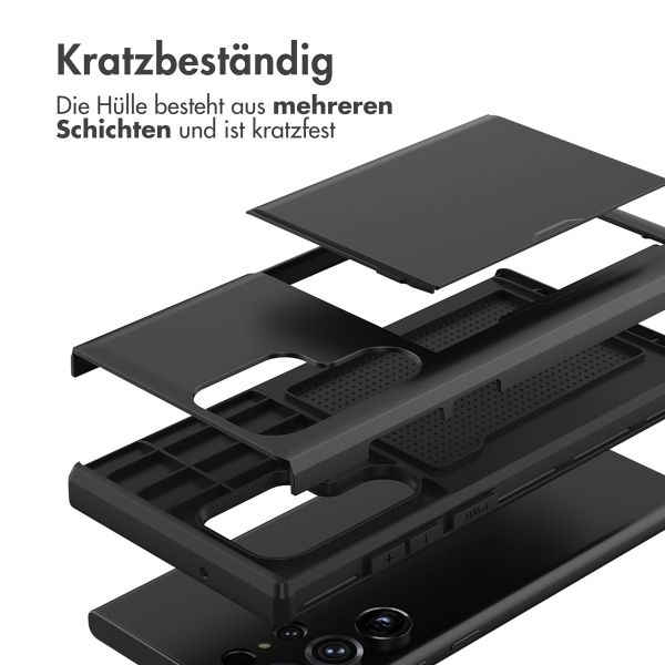 imoshion Backcover mit Kartenfach Samsung Galaxy S23 Ultra - Schwarz