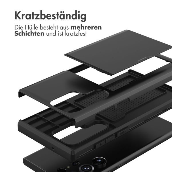 imoshion Backcover mit Kartenfach für das Samsung Galaxy S23 Ultra - Schwarz