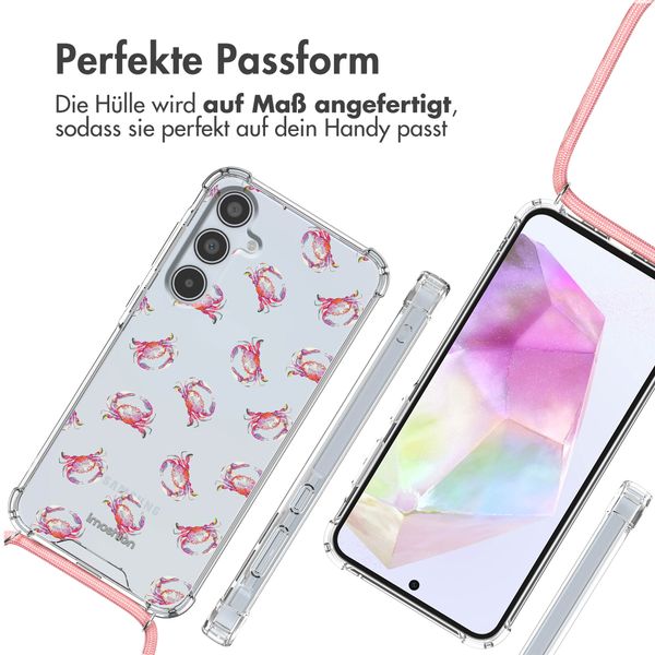 imoshion Design Hülle mit Band Samsung Galaxy A35 - Crab Watercolor