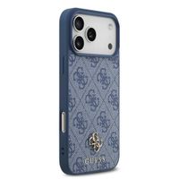 Guess 4G Metal Logo Back Cover MagSafe Apple iPhone 17 Pro - Blau