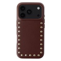 Selencia Studs Backcover mit MagSafe Apple iPhone 18 Pro / 17 Pro - Cacao Crush