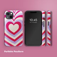 Selencia Vivid Rückabdeckung mit MagSafe Apple iPhone 13 - Double Hearts Rubine Red Lilac