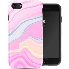 Selencia Vivid Back Cover Apple iPhone SE (2022 / 2020) / 8 / 7 - Pastel Lipstick Marble