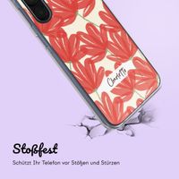 Personalisierte Hülle mit Blumen Samsung Galaxy A52(s) (5G/4G) - Transparent