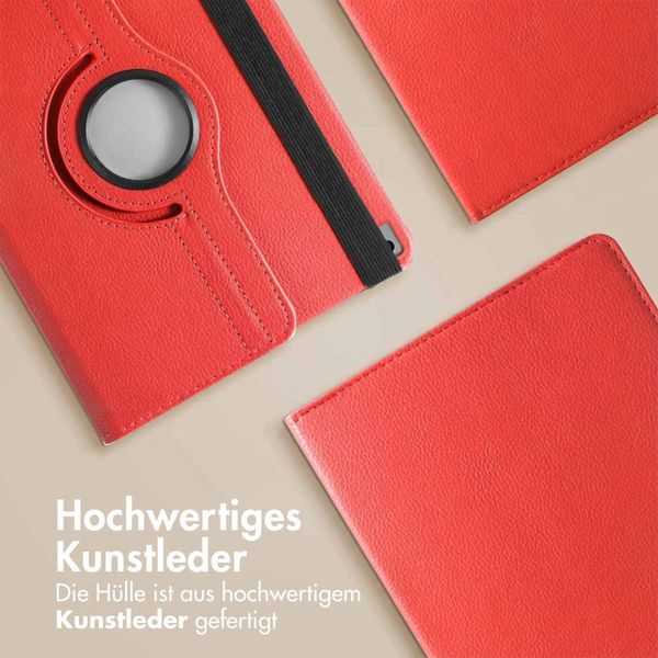 imoshion 360° drehbare Klapphülle Apple iPad 9 (2021) 10.2 Zoll / iPad 8 (2020) 10.2 Zoll / iPad 7 (2019) 10.2 Zoll - Rot
