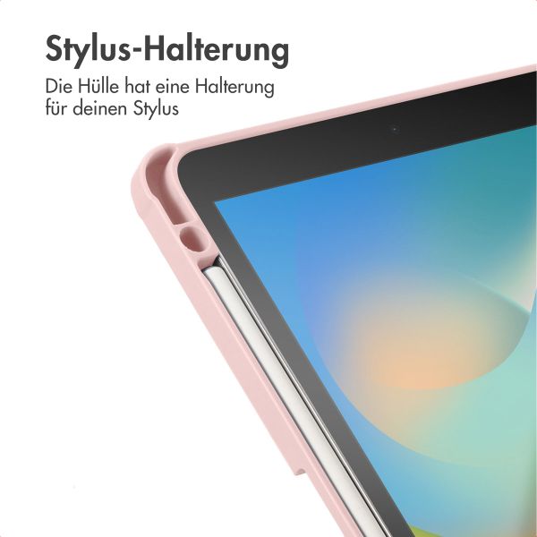 imoshion Origami Klapphülle iPad 9 (2021) 10.2 Zoll / iPad 8 (2020) 10.2 Zoll / iPad 7 (2019) 10.2 Zoll - Rosa