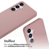 imoshion Silikonhülle mit Band für das Samsung Galaxy S25 - Sand Pink