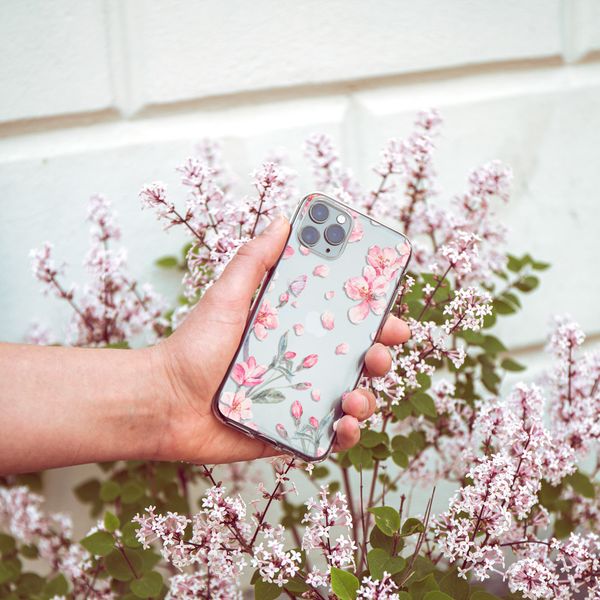 imoshion Design Hülle iPhone Xr - Blume - Rosa