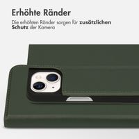 Accezz Premium Leather Slim Klapphülle für das Apple iPhone 13 - Grün