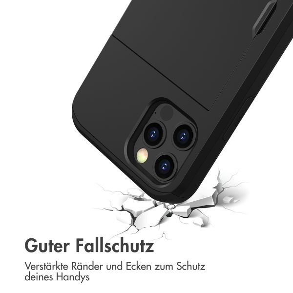 imoshion Backcover mit Kartenfach Apple iPhone 12 Pro Max - Schwarz