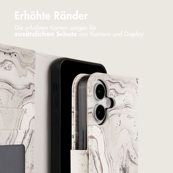 imoshion Design Klapphülle iPhone 16 - Sandy Marble