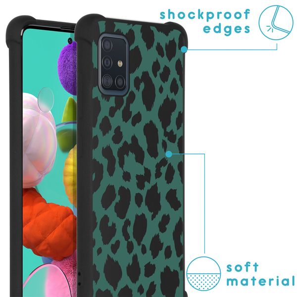 imoshion Design Hülle mit Band für das Samsung Galaxy A51 - Panther Illustration