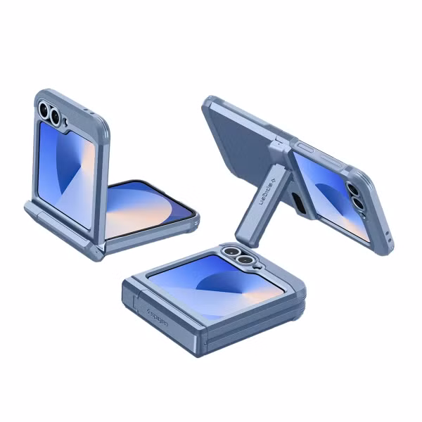 Spigen Tough Armor Pro Backcover Samsung Galaxy Z Flip 6 / Flip 7 FE - Sierra Blue