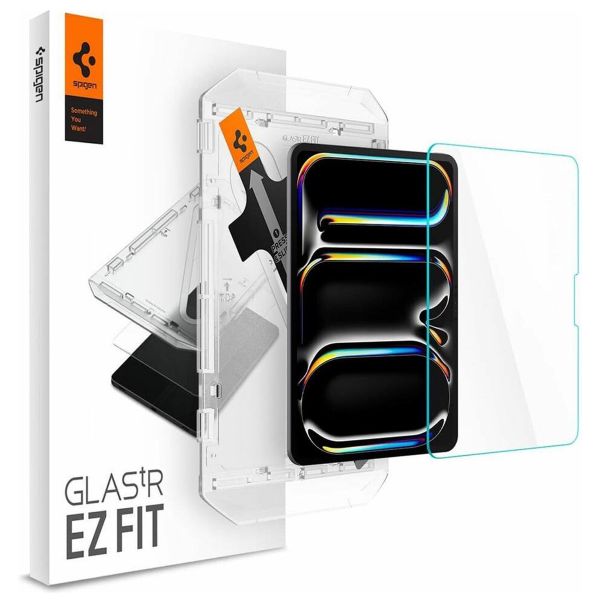 Spigen GLAStR EZ Fit Displayschutzfolie + Applicator für das iPad Pro 11 (2024) M4