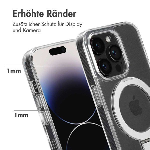 Accezz Ring Stand Backcover mit MagSafe für das iPhone 14 Pro - Transparent