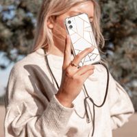 imoshion Design Hülle mit Band für das Huawei P30 Lite - White Graphic