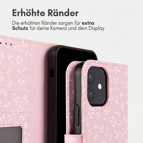 imoshion Design Klapphülle Apple iPhone 12 (Pro) - Pink Bazaar Flowers