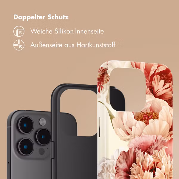 Selencia Vivid Back Cover Apple iPhone 15 Pro - Vintage Peony