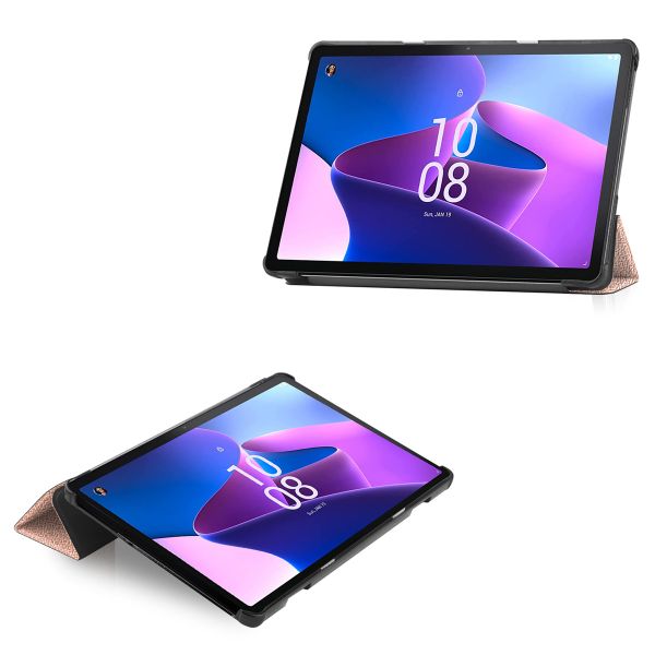 imoshion Trifold Klapphülle für das Lenovo Tab M10 (3rd gen) - Rose Gold