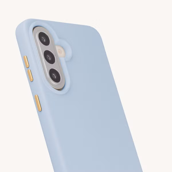 Selencia Rivièra Backcover mit MagSafe mit abnehmbaren Haken Samsung Galaxy A57 (5G) - Powder Blue