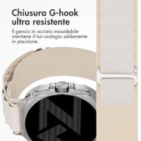 Accezz Nylon Alpine Armband für Samsung Galaxy Watch Ultra 2 (2026) / Ultra (2024/2025) - Polarstern