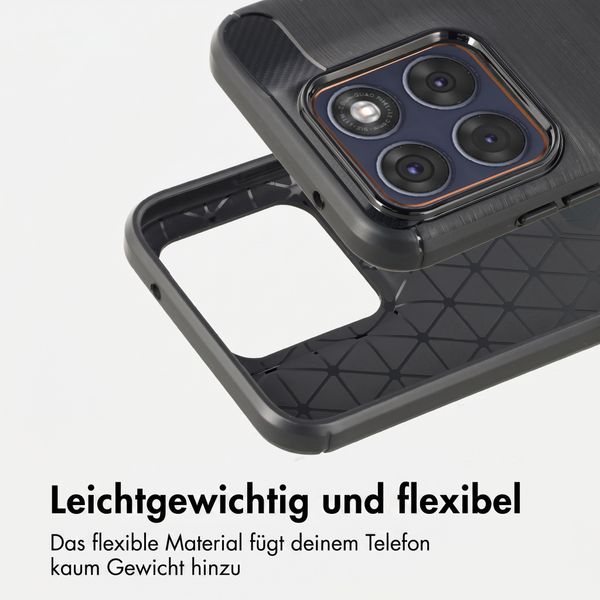 imoshion Brushed Back Cover Motorola Edge 70 Fusion - Schwarz