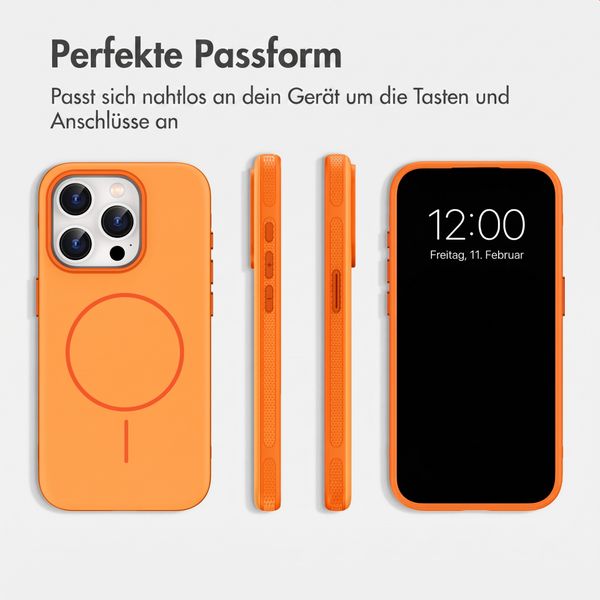 imoshion Color Backcover mit Thin MagSafe Ring Apple iPhone 15 Pro - Orange