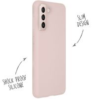 Accezz Liquid Silikoncase Samsung Galaxy S21 - Rosa