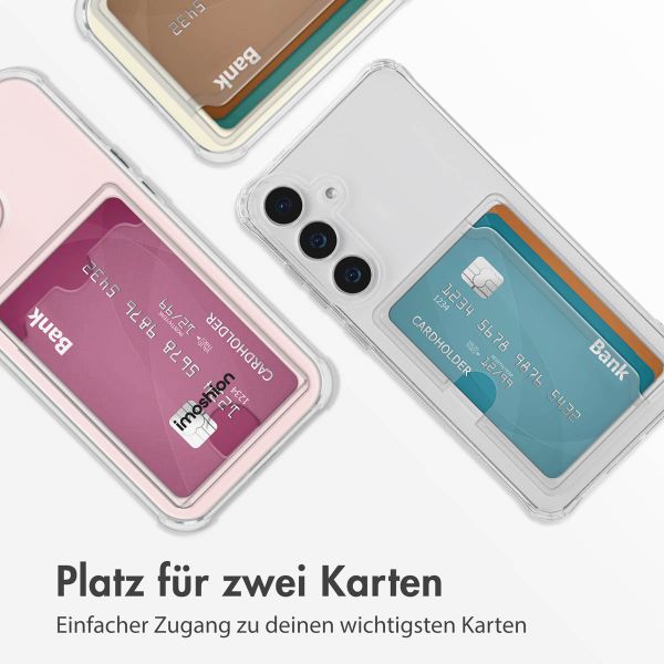 imoshion Soft Case Back Cover mit Kartenhalter Samsung Galaxy S25 Plus - Transparent