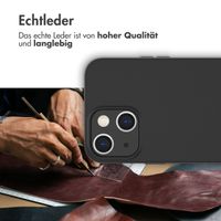 Accezz Leather Backcover mit MagSafe für das Apple iPhone 14 Plus - Schwarz