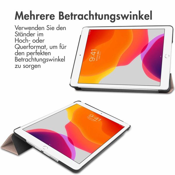 imoshion Trifold Klapphülle Gold iPad 9 (2021) 10.2 Zoll / iPad 8 (2020) 10.2 Zoll / iPad 7 (2019) 10.2 Zoll 