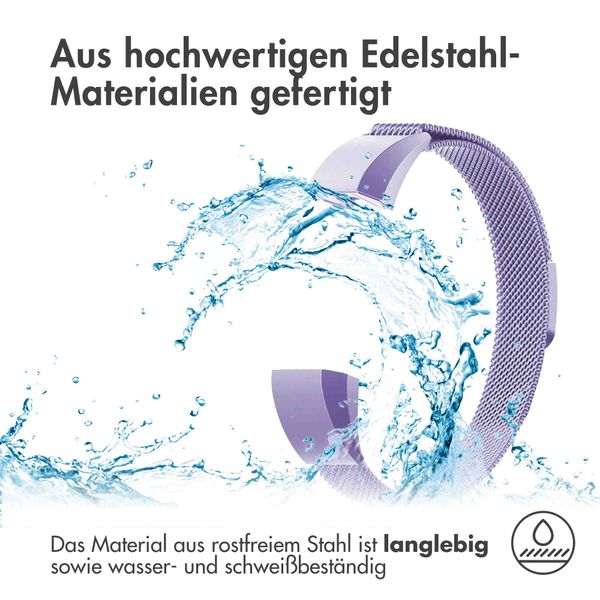 imoshion Mailändische Magnetarmband für das Fitbit Alta (HR) - Größe S - Violett