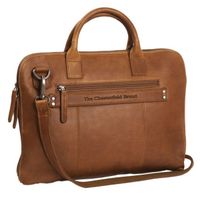 The Chesterfield Brand Harvey Laptoptasche 14 Zoll - Echtes Leder - Cognac