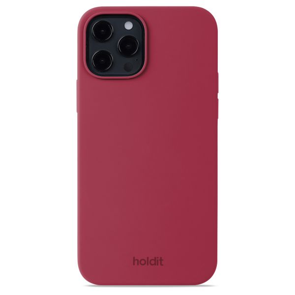 Holdit Silicone Case für das iPhone 12 (Pro) - Red Velvet