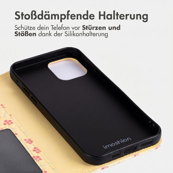 imoshion Design Klapphülle Apple iPhone 14 - Sunny Yellow Petite Flowers