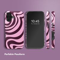 Selencia Vivid Rückabdeckung mit MagSafe Apple iPhone 17 - Wavy Swirl Pink Plum