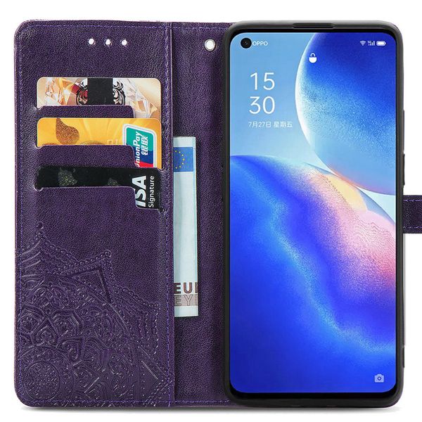 imoshion Mandala Klapphülle Oppo Find X3 Lite - Violett