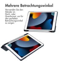 imoshion Trifold Hardcase Klapphülle für das iPad 9 (2021) 10.2 Zoll / iPad 8 (2020) 10.2 Zoll / iPad 7 (2019) 10.2 Zoll - Dunkelblau