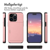 imoshion Backcover mit Kartenfach Apple iPhone 15 Pro - Rosé gold