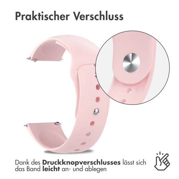 imoshion Silikonband Sport - 20-mm-Universalanschluss - Rosa